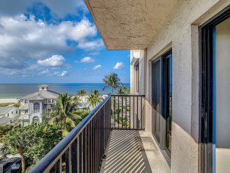 Open air balcony off master bedroom and lanai