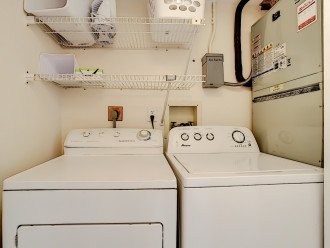 Washer and dryer in hall closet