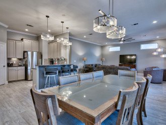 Open dining/kitchen/living room