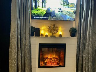 Make your colder evenings cozy with fireplace ambiance