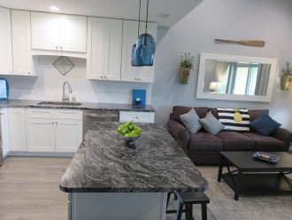 Open concept kitchen to living room