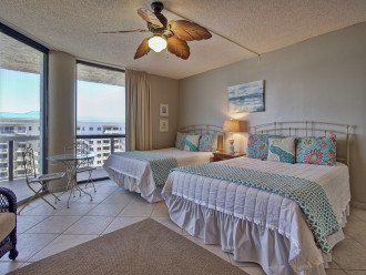 3rd Bedroom - 2 Queen Beds - Private Balcony with Awesome Gulf Views