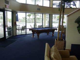 Recreation room at the Marina Pool and Pub
