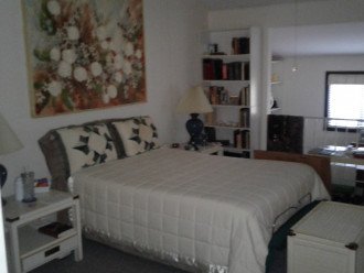 Master Bedroom with vibrating full size bed