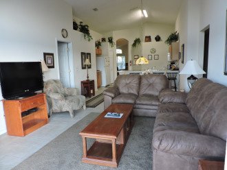 Family room with flat screen tv.