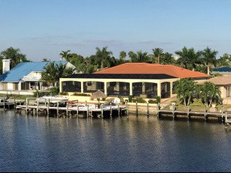 Caribbean Island Dolphin View:4Suites,5ZoneA/C-54 ft Pool/Spa,Dock 2min.to River #15