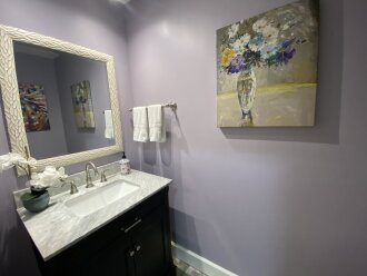 Powder Room on "3 bedroom side"