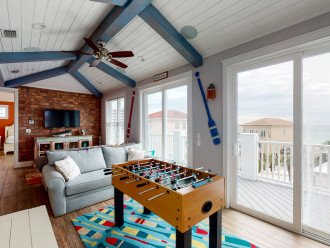 Play a Fun Game Of Foosball While Enjoying the Sites of the Gulf of Mexico