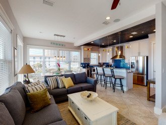 Open Floor Plan Creates Easy Entertainment Space For Guests