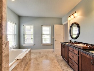 Master Suite Bath with Double Vanity, Walk-In Closet, Garden Tub and Shower