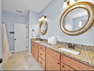 1st Floor Master King Suite Private Bathroom With Dual Vanities and Walk In Show