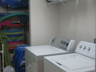 Washer, Dryer, chairs, cooler, umbrellas, etc. in condo for guest use