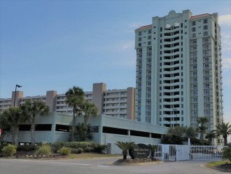 Beach Colony East. Gated, secure, beachfront property, adjacent parking garage.