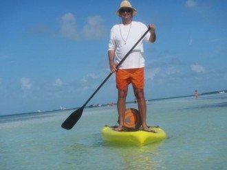 STAND UP PADDLE BOARD IN PRIVATE COMMUNITY WHITE SANDY BEACH