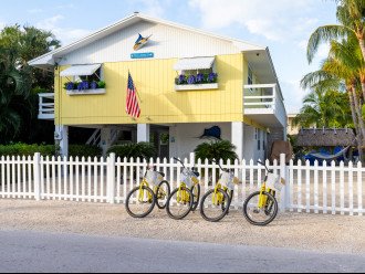 FRONT OF HOUSE & BIKES
