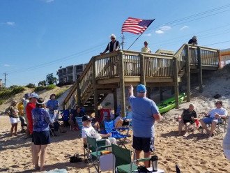 HOA private beach and new walkover
