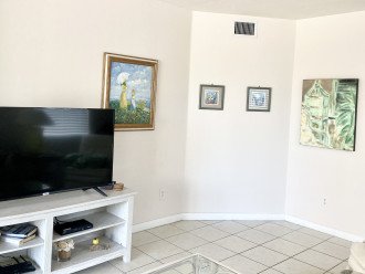 Living Room with large flat screen TV