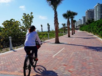 Walk, run or bike uninterrupted miles on the Miami Beach boardwalk