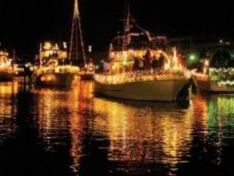 Lighted Boat Parade during the holidays!