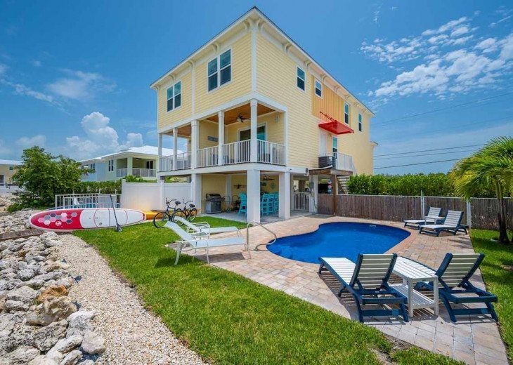 Toes in the Water. Private Pool, Dock, Canal Front & Dock, Neighborhood Beach #1