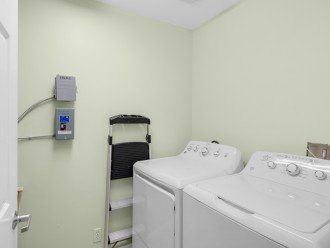 Convenient in unit laundry with full size washer & dryer