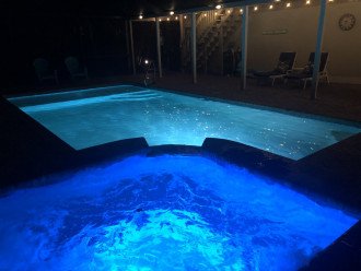 Spa & Pool at Night