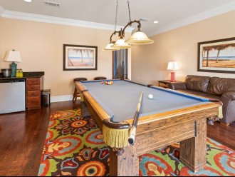 Billiard room with enough seating for everyone