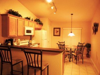 Fully equipped kitchen and breakfast area