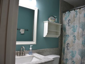 Second Bathroom custom designed also with Malibu cabinet.