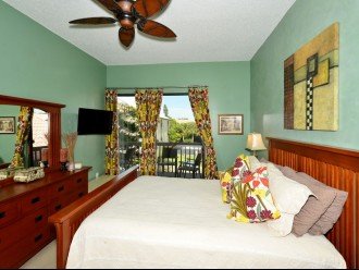 Master bedroom. Walk out to private deck.