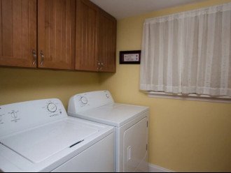 Full sized washer and dryer. Pantry in this room as well.