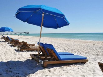 FREE BEACH LOUNGE SET UP WITH UMBRELLA - WE RESERVE FOR YOU!