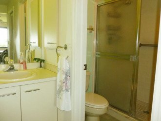 Master bathroom with separate toilet and shower