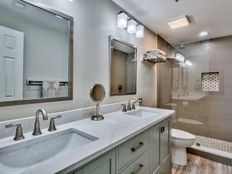 Master En Suite Bathroom with Quartz counters and Walkin-Shower