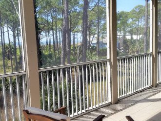 View from Great Room screened porch of Gulf of Mexico.