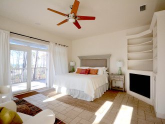 Master suite is very spacious, comfortable, and impeccably furnished.