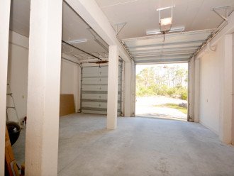 First floor garage makes unloading easy and dry when it rains.