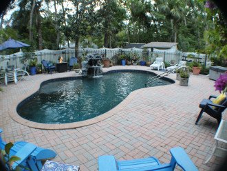 Enjoy the very private and peaceful pool area.