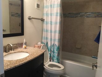 Guest bathroom with deep soaking tub