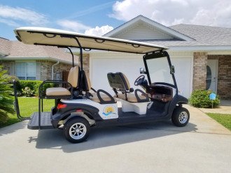 Free, 6 passenger golf cart!