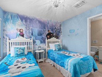 Kristoff will serenade you in this Frozen-themed room.