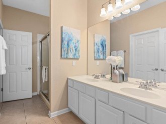 Relish a peaceful moment in the ensuite bathroom attached to master bedroom #2.