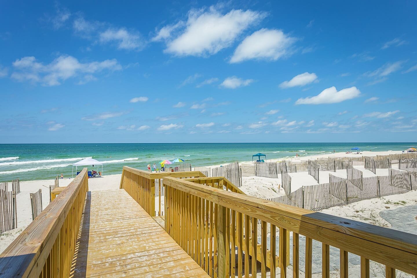 Step onto Cape San Blas's most unspoiled stretch — white sand, turquoise Gulf water, and nothing between you and the horizon. This is the beach right outside your door.