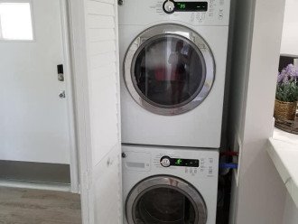 High efficiency washer and dryer.