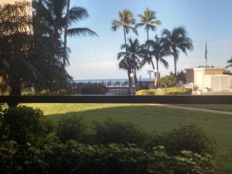 Step right out of the lanai to the pool and the beach!