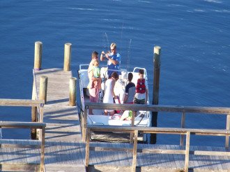 FISHING AT THE DOCK