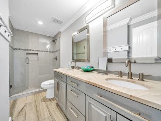Master Bathroom with double vanities