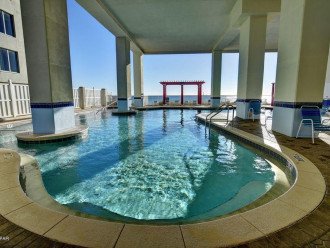 Outdoor Pool and Hot Tub at Tower 2