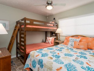 Guest Bedroom Sleeps 4 with a Queen and Twin Bunk