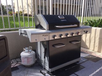 Gas grills with gas tanks provided are available for guest use